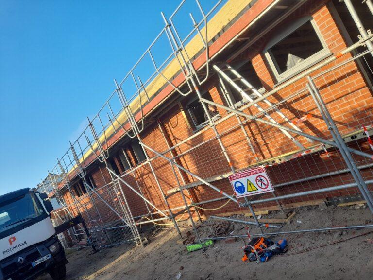 charpente bois stand de tir boeschepe facade en cours 1