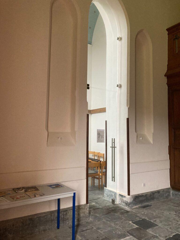 chantier platrerie eglise terdeghem pocholle passage arche restaure
