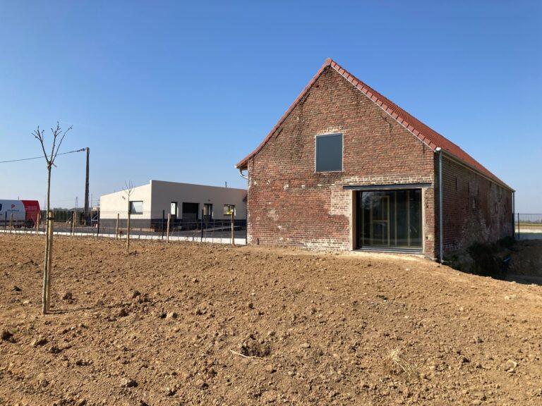renovation facade ebblinghem pocholle apres facade laterale